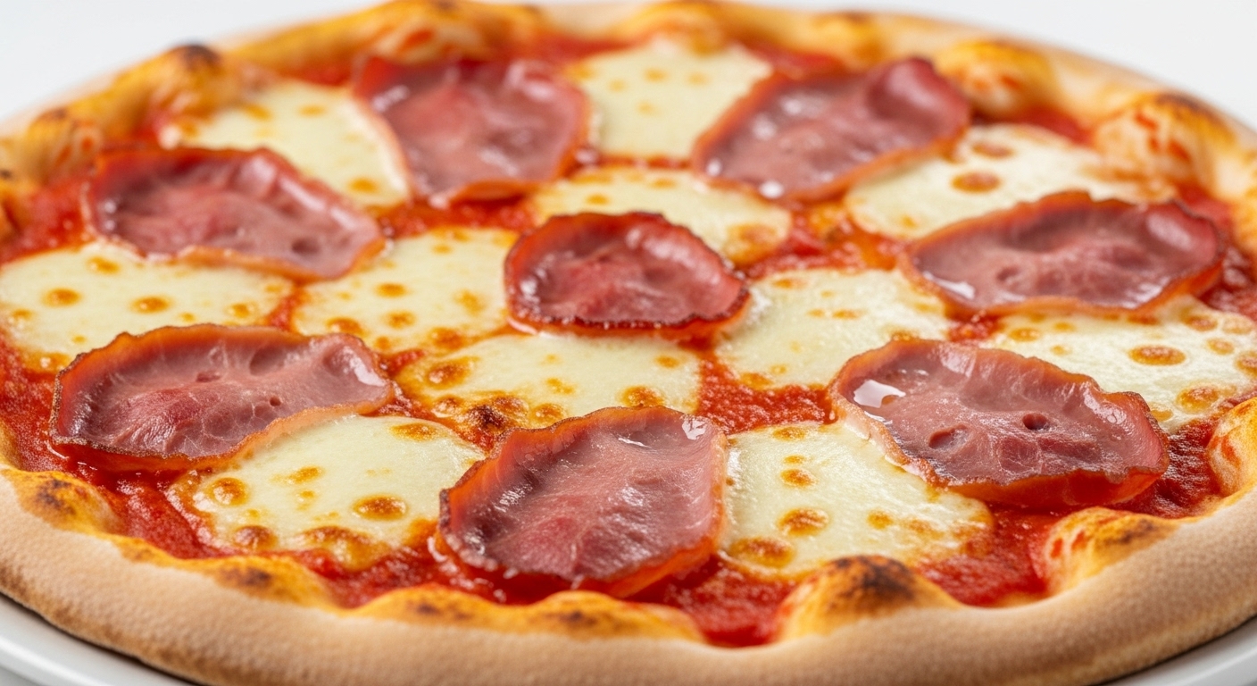 Pizza Schinken mit Schinken und Käse